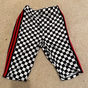 Checkered bike shorts